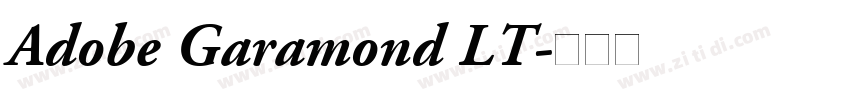 Adobe Garamond LT字体转换